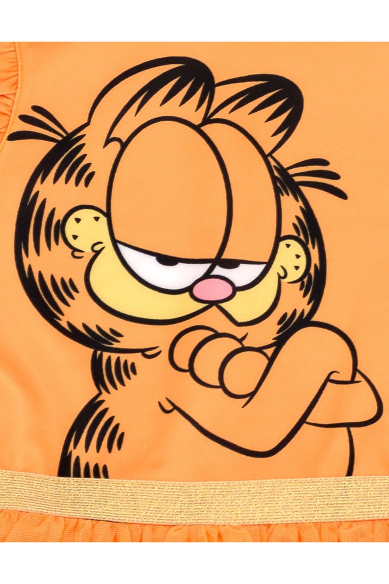 Sleeveless Hooded Dress, Alternate, color, Garfield Orange