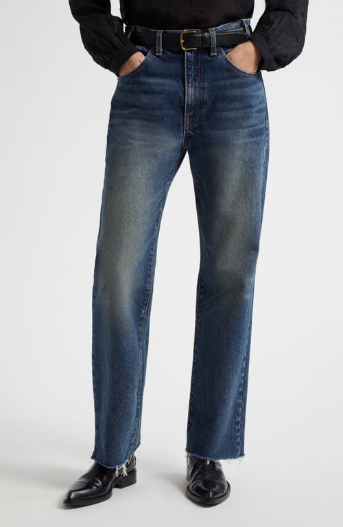 NILI LOTAN NILI LOTAN CALLA STRAIGHT LEG RAW HEM JEANS