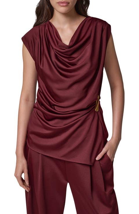 Cowl Neck Sleeveless Top