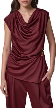Donna Karan New York Cowl Neck Sleeveless Top