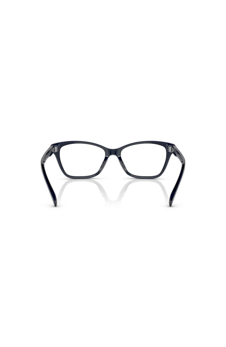 COACH 52mm Butterfly optical glasses, Alternate, color, Blue