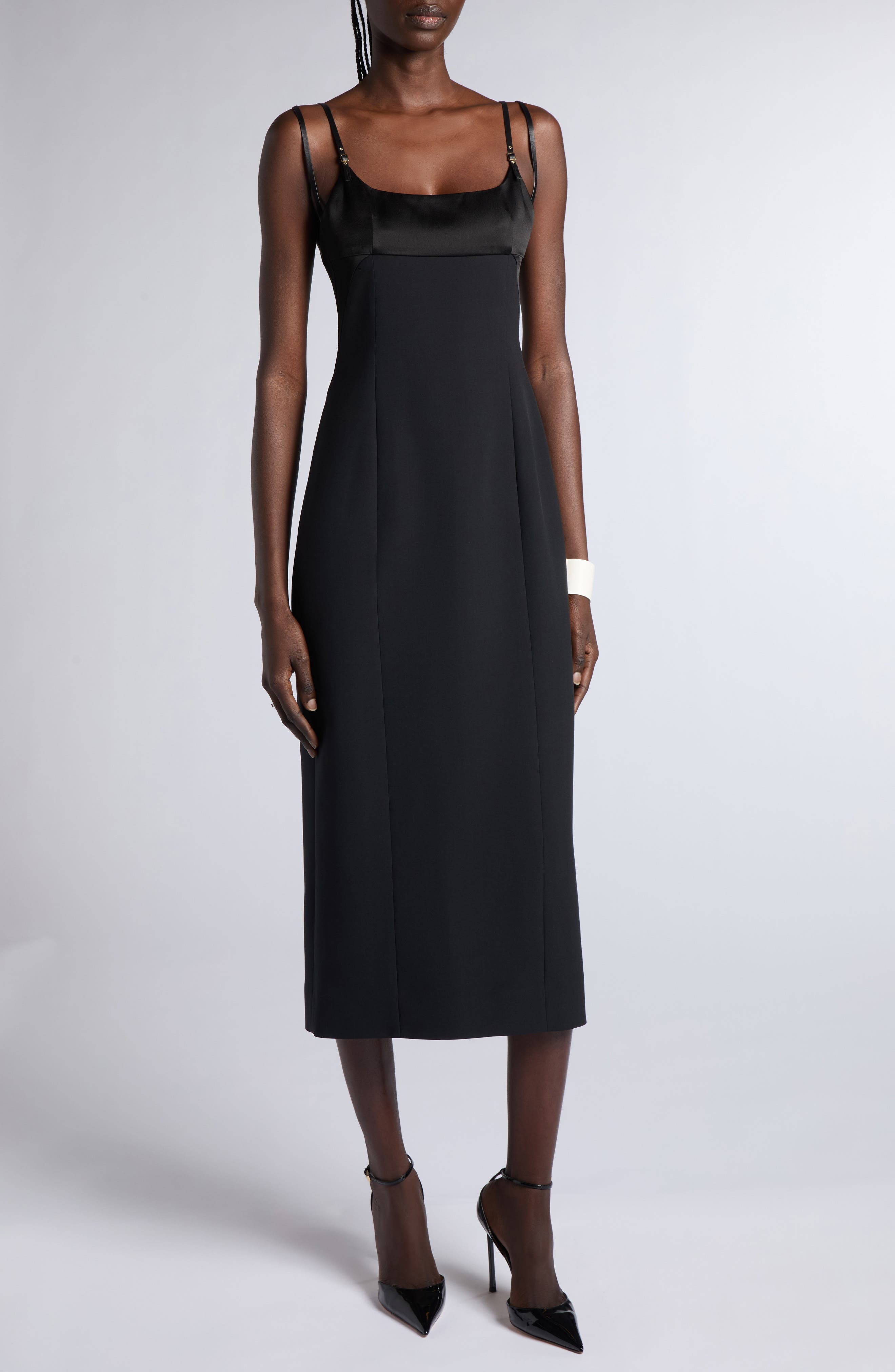 Silk & Wool Cady Cocktail Dress