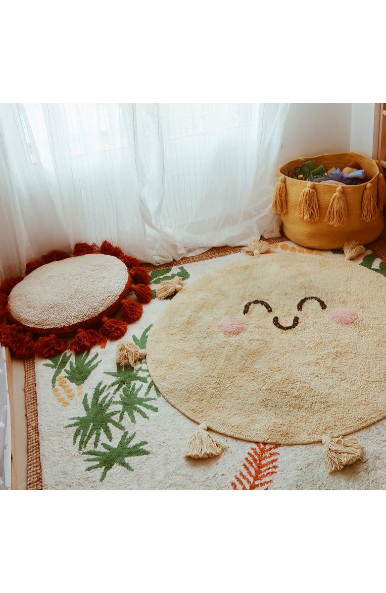 Lorena Canals Cushion Circle, Alternate, color, Natural, Terracota