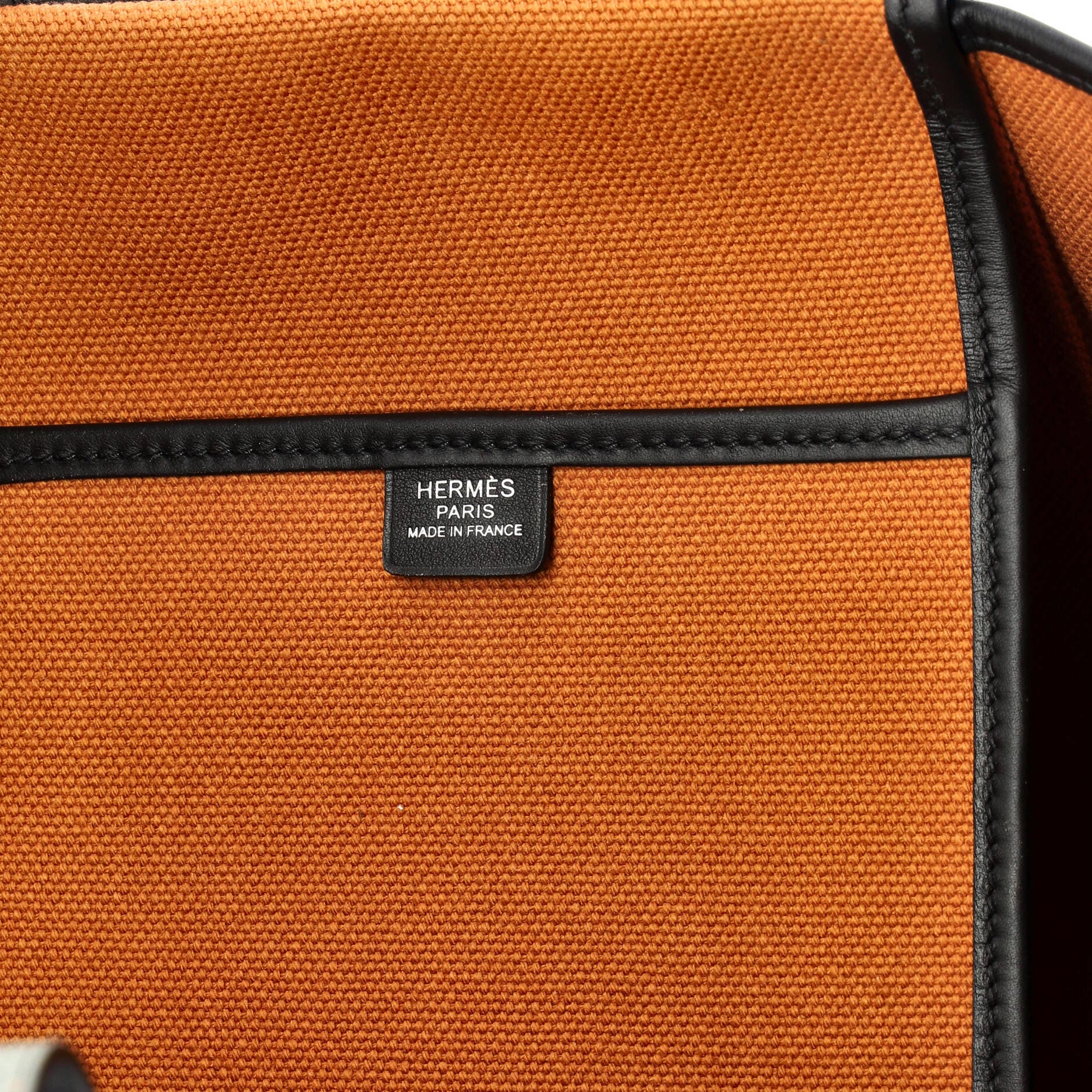 Pre-Owned Hermes Etriviere Pocket Tote Toile and Leather 27, Alternate, color, Cuivre