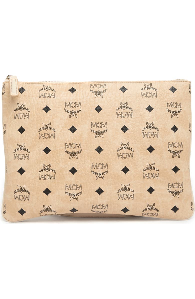 MCM Large Leather Crossbody Bag, Main, color,