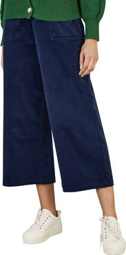 Yumi Cord Cropped Wide Leg Pants