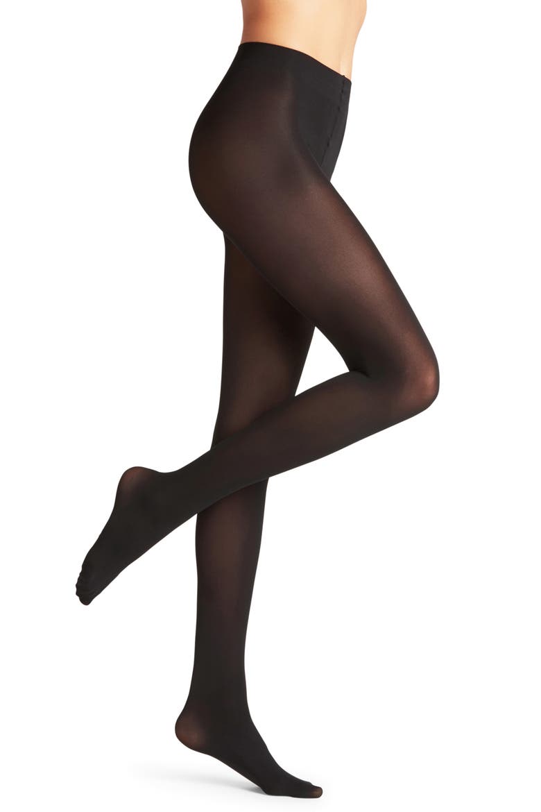 Pure Matte 50 Semisheer Tights, Alternate, color, BLACK