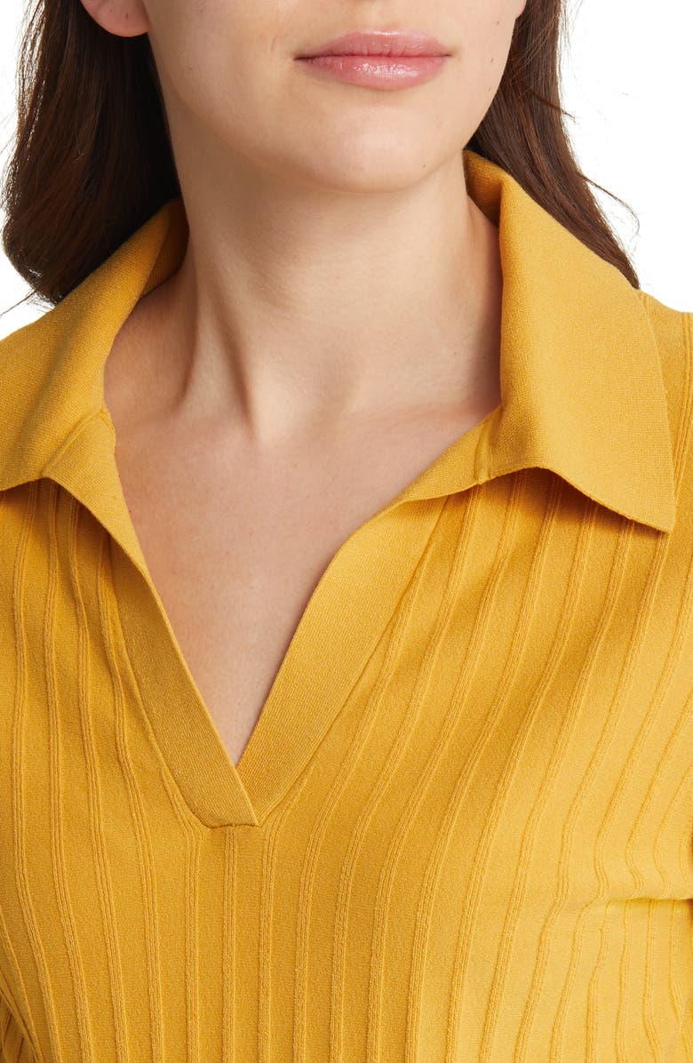 & Other Stories Ribbed Slim Collared Sweater, Alternate, color,