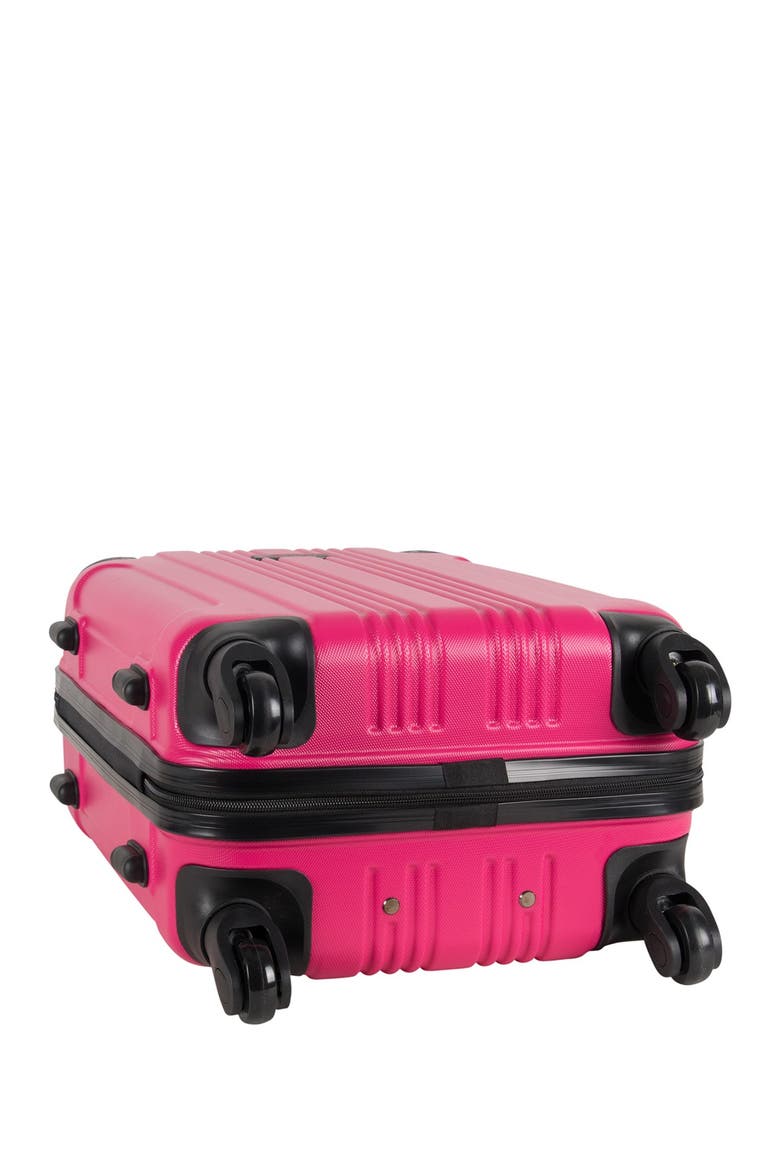 Out of Bounds 20" Lightweight Hardside 4-Wheel Spinner Carry-On Luggage, Alternate, color, MAGENTA