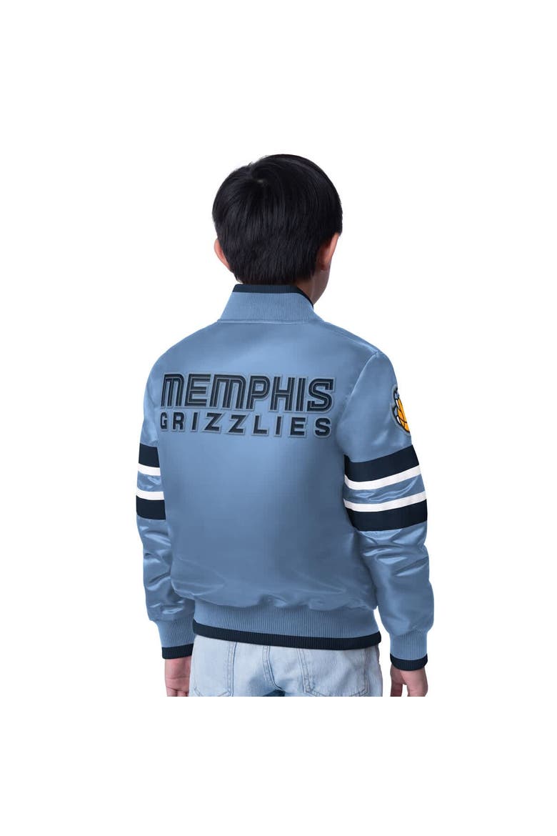 Youth Starter Light Blue Memphis Grizzlies Scout Varsity Full-Snap Jacket, Alternate, color, Light Blue