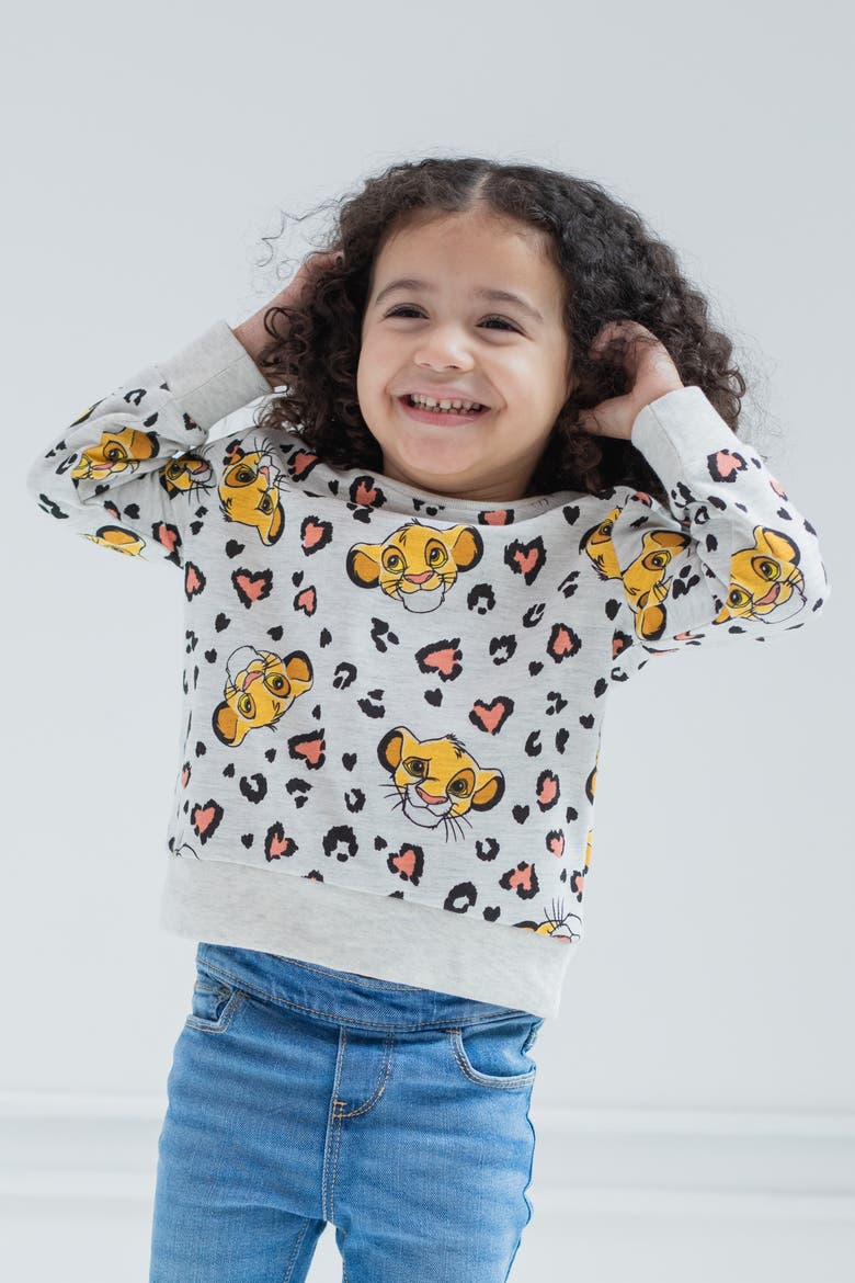 Pixar Pullover Sweatshirt, Alternate, color, Oatmeal Simba