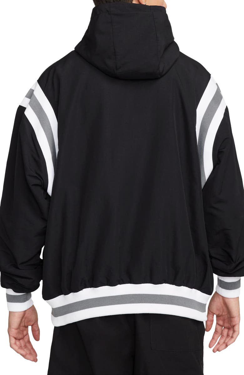 Nike Authentics Oversize Half Zip Nylon Hoodie, Alternate, color, 