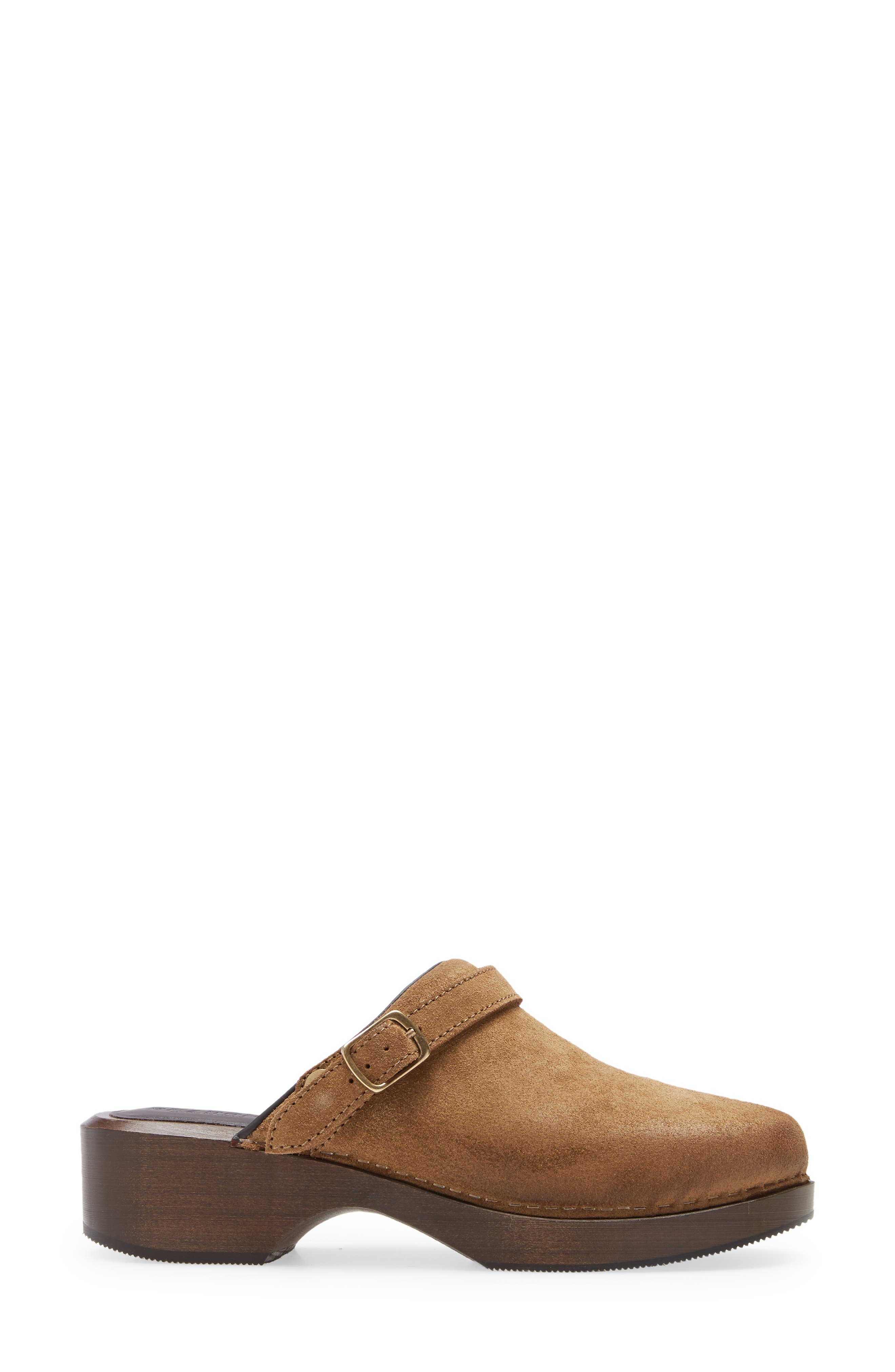 '70s Classic Clog, Alternate, color, TAN OLIVE SUEDE