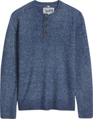 Schott NYC Tri-Blend Henley Sweater