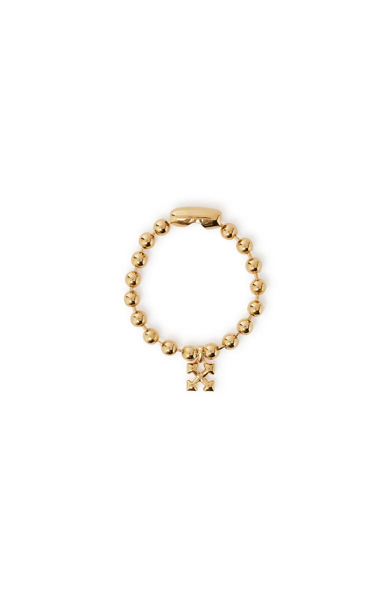 OFF WHITE Women's Arrow Ball Chain Bracelet, Main, color,