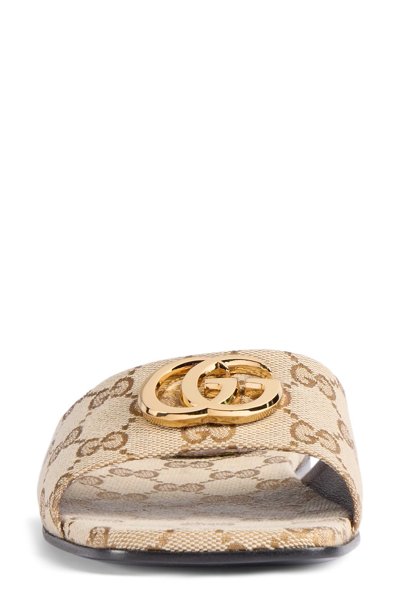 Interlocking-G Slide Sandal, Alternate, color, ROPE BEIGE