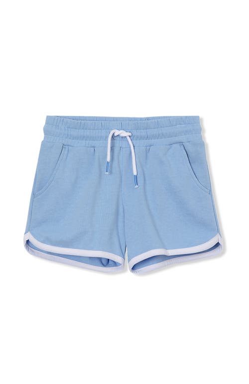 Shop Lands' End Girls Camp Shorts In Copen Blue