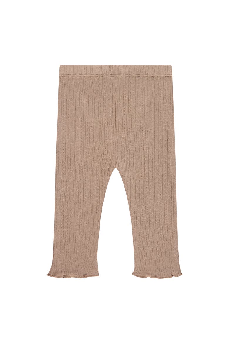 Pointelle Leggings, Alternate, color, Sepia