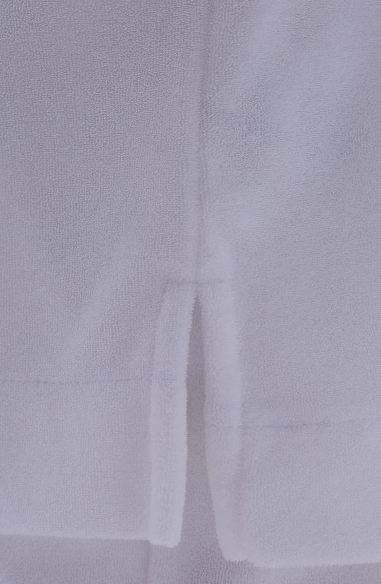 Bugatchi Terry Cloth Camp Shirt, Alternate, color, White