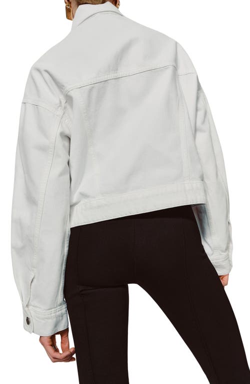 Reformation Rhodes Relaxed Fit Organic Cotton Denim Jacket In White