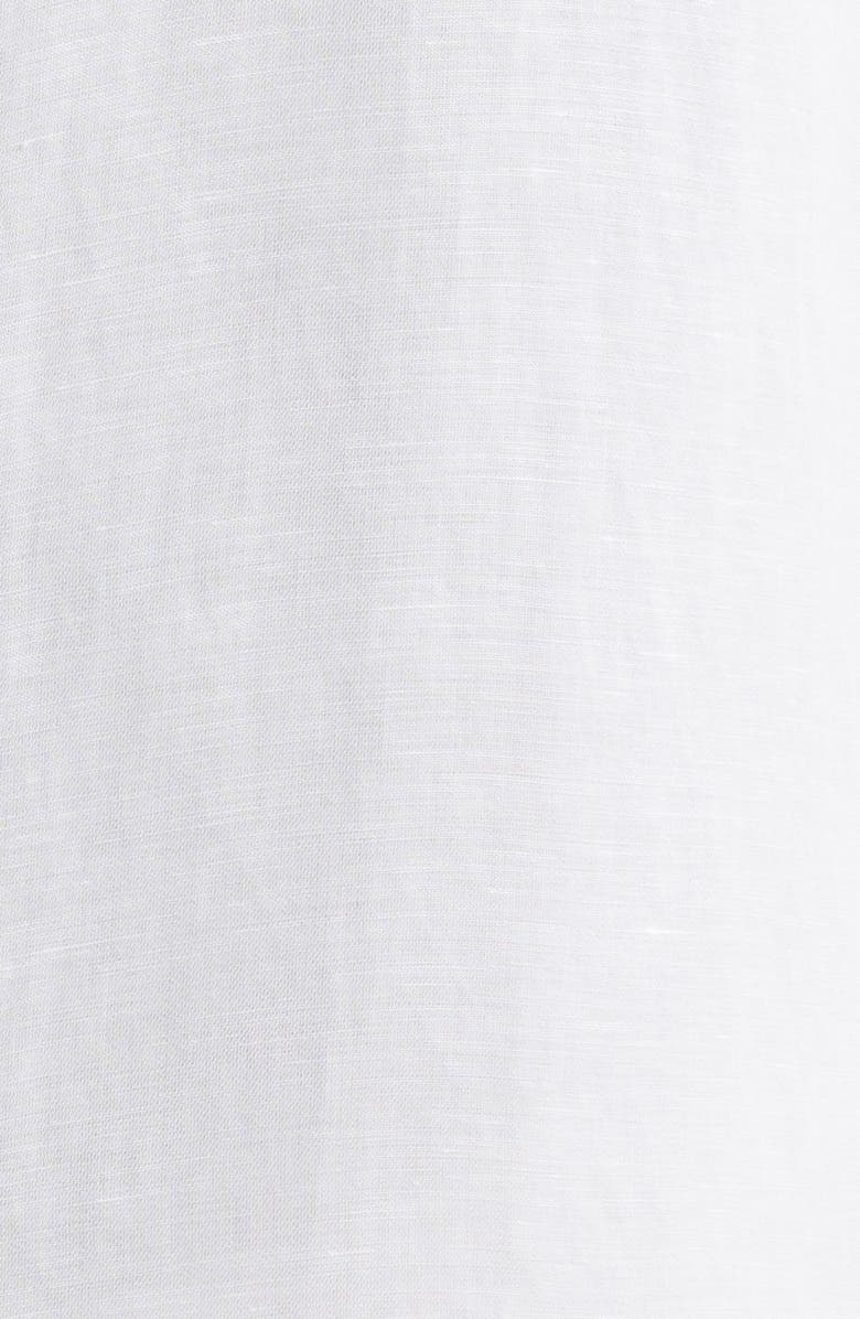 johnnie-O Gianna Hangin' Out Short Sleeve Linen & Lyocell Button-Up Shirt, Alternate, color, White