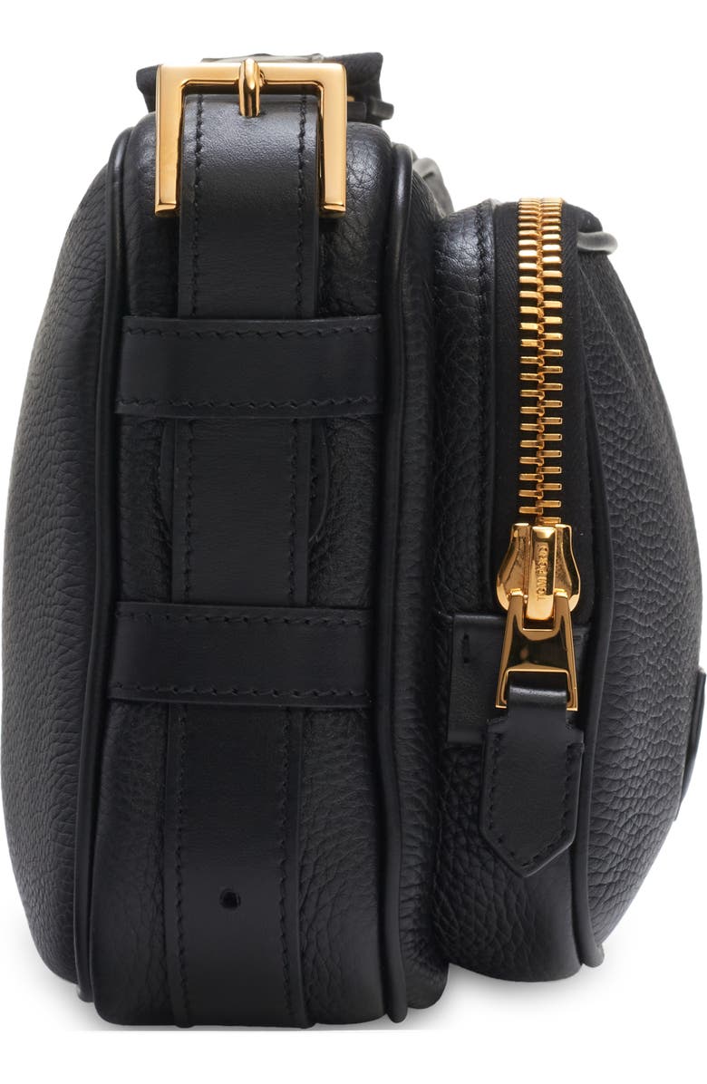 TOM FORD Large Grained Leather Messenger Bag, Alternate, color,