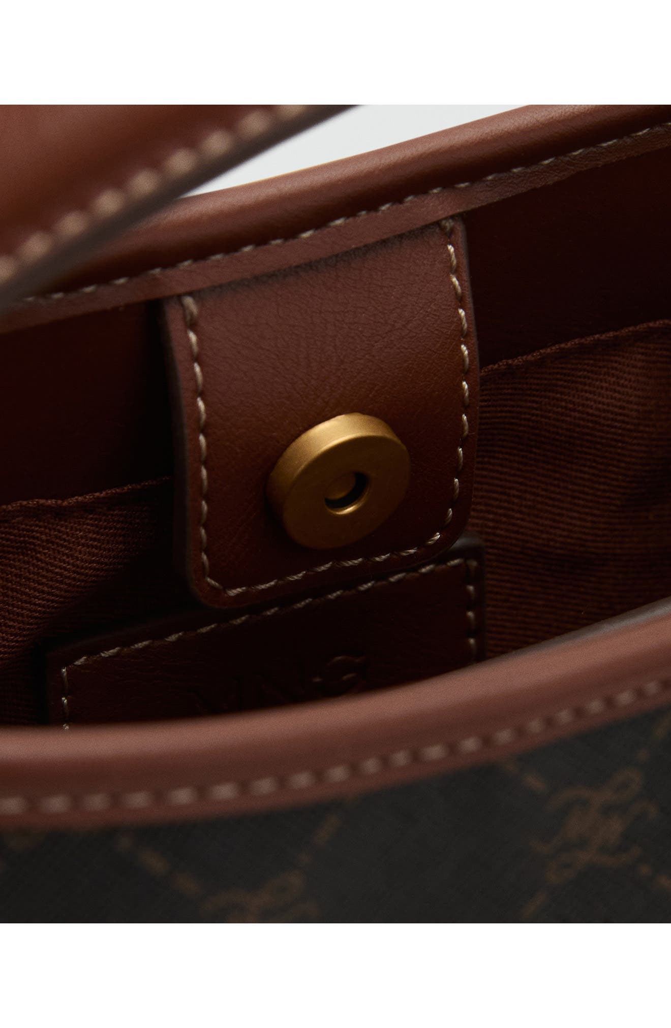 MANGO Small Bucket Bag, Alternate, color, Brown