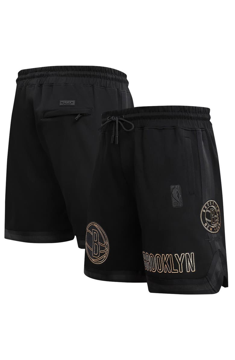 PRO STANDARD Men's Pro Standard Black Brooklyn Nets Shorts, Alternate, color, 