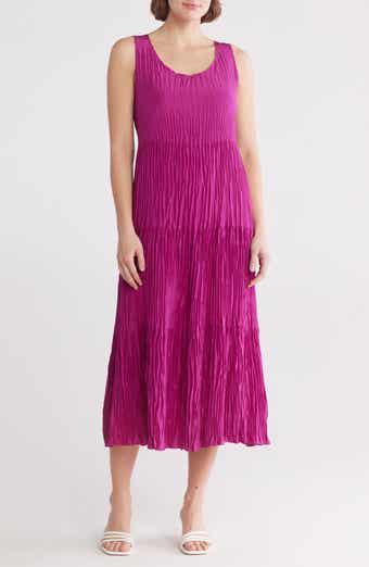 Sleeveless Tiered Silk Maxi Dress