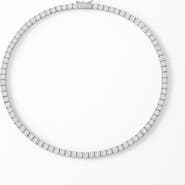 Donatello Gian Round Cut Crystal Tennis Necklace
