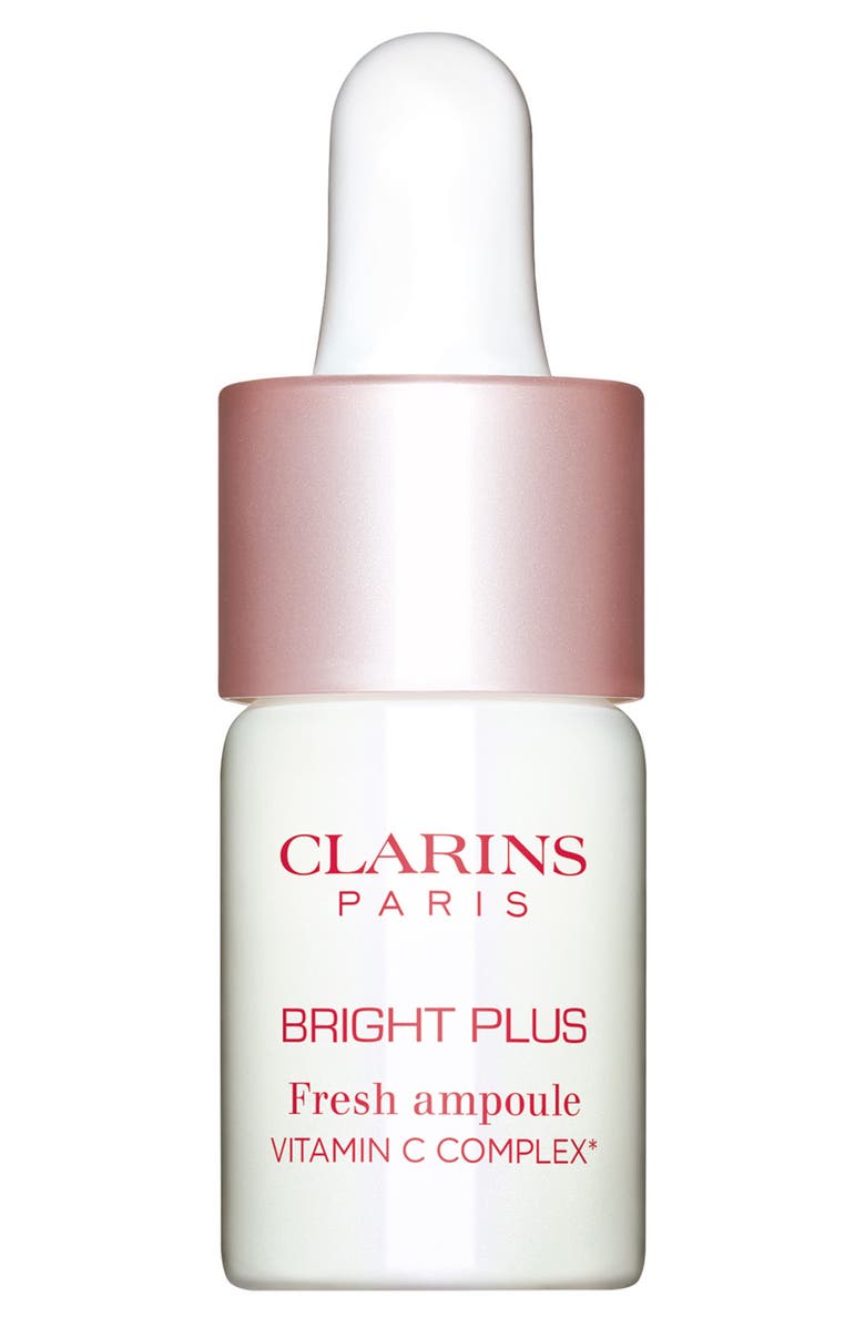 Clarins BRIGHT PLUS Fresh Ampoule 15% Vitamin C Serum, Main, color, 