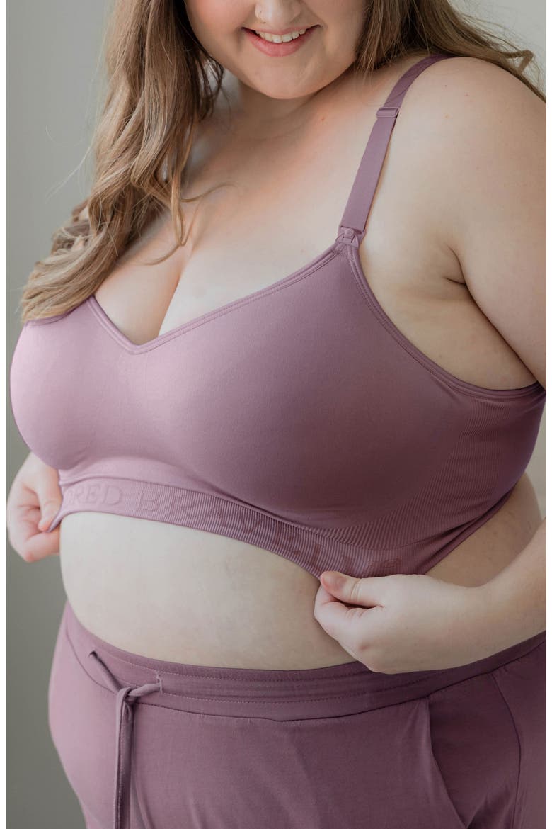 Busty Contour Hands-Free Pumping & Nursing Bra-  Sizing Options Available in E-H Cup, Alternate, color, TWILIGHT