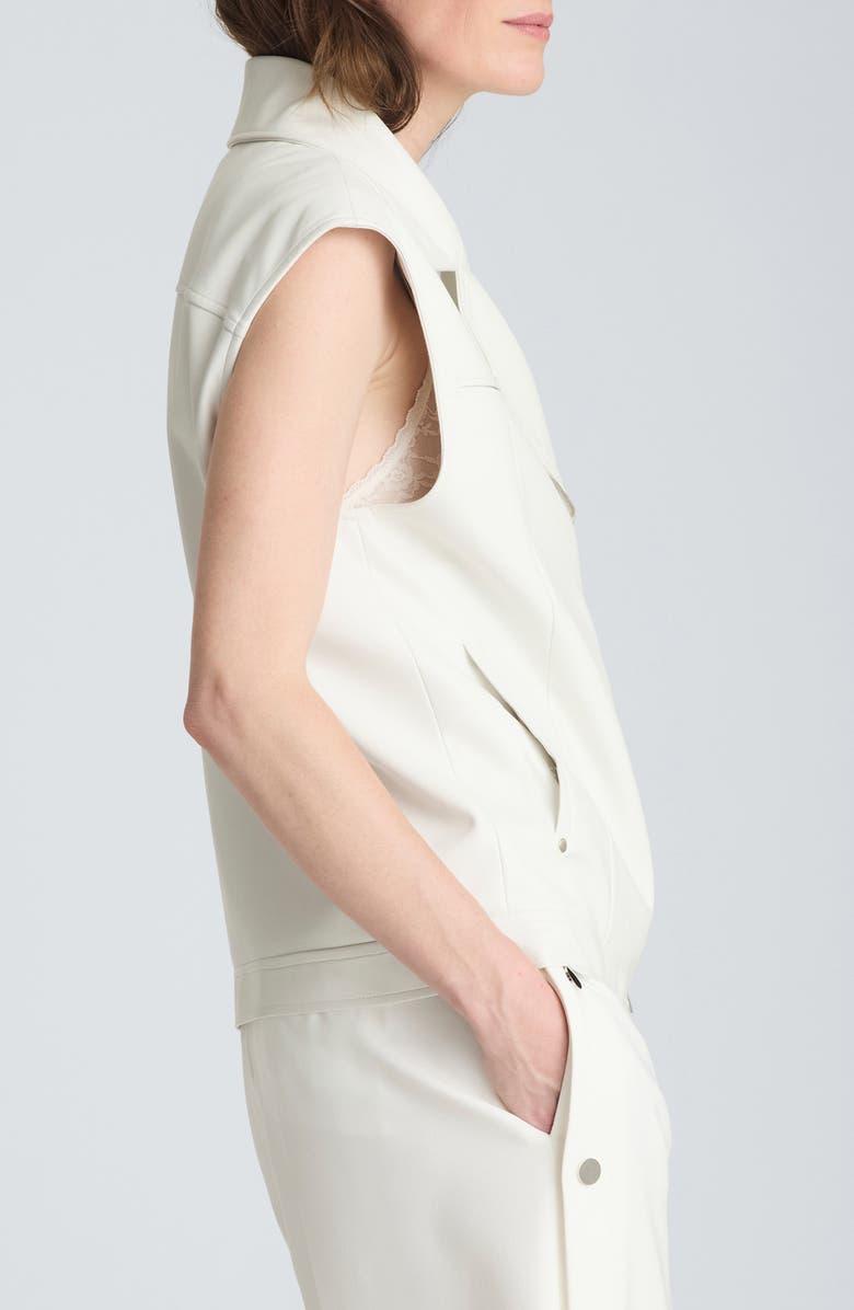 Kenneth Cole Moto Vest, Alternate, color, Pure White