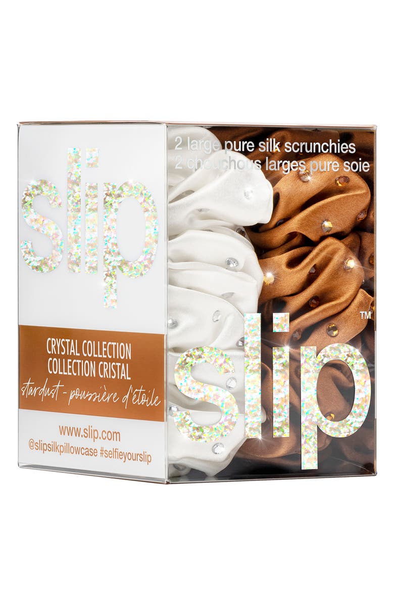 slip Star Dust Pure Silk Skinny Scrunchie Set, Alternate, color,