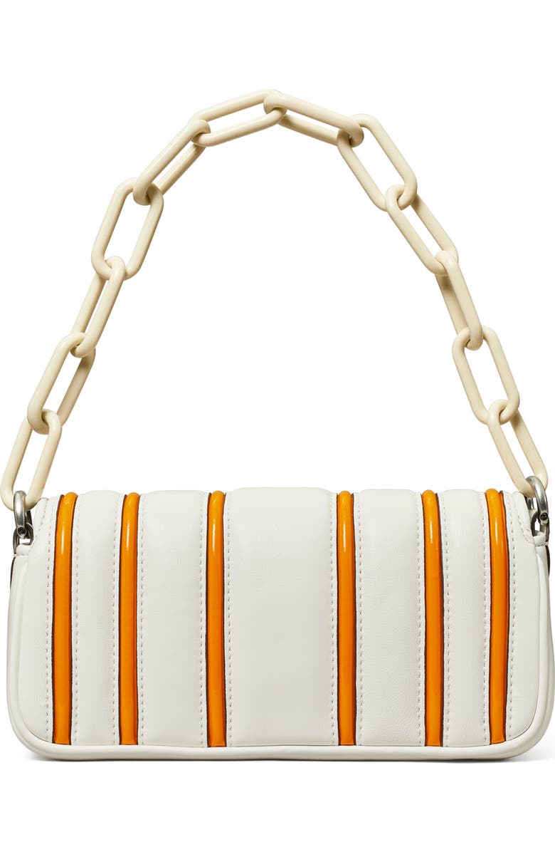 Tory Burch Small Kira Stripe Bombe Convertible Shoulder Bag, Alternate, color,