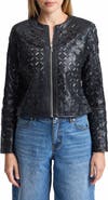Bagatelle Laser-Cut Faux Leather Jacket
