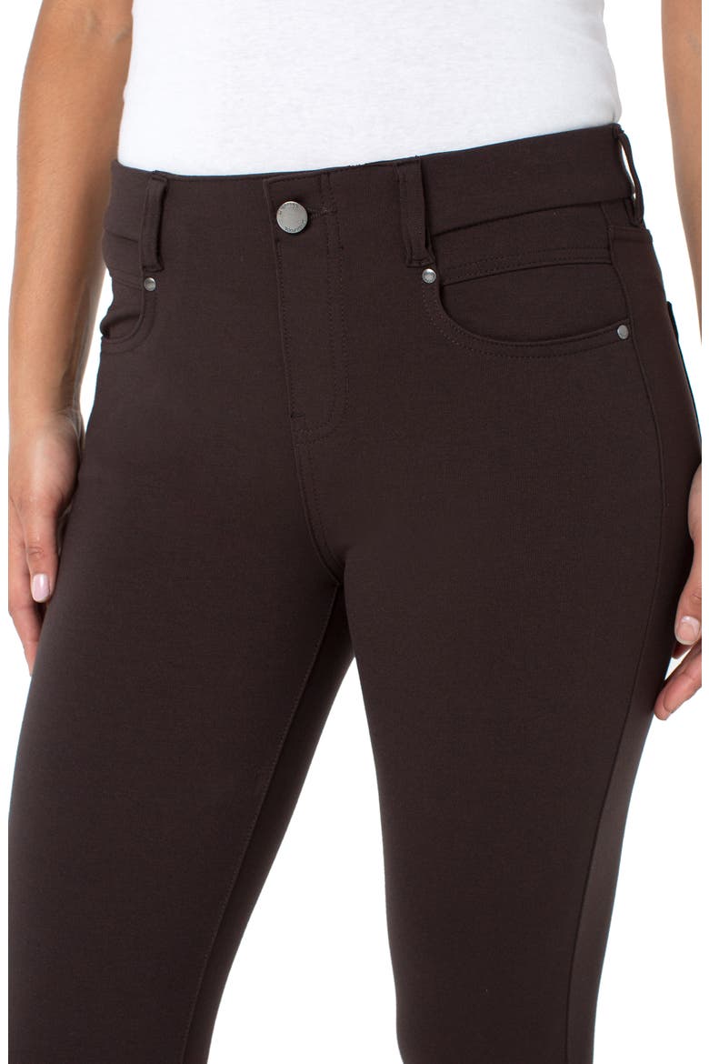 Gia Glider Knit Pull-On Pants, Alternate, color, JAVA