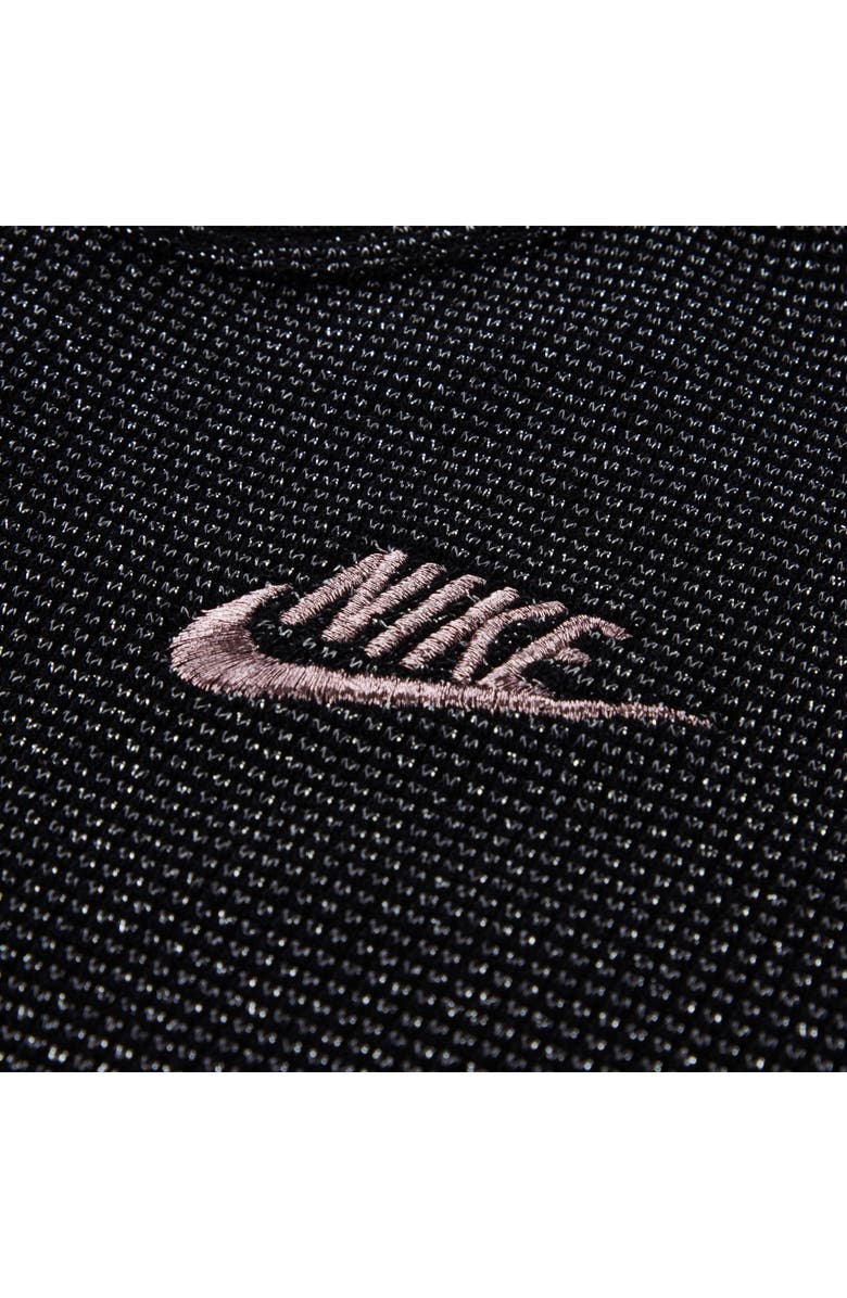 Nike Metallic Waffle Stitch Sweatshirt & Leggings Set, Alternate, color, Black