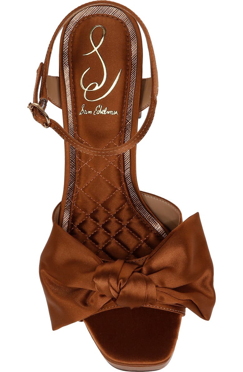 Sam Edelman Julieta Ankle Strap Platform Sandal, Alternate, color, Spiced Camel