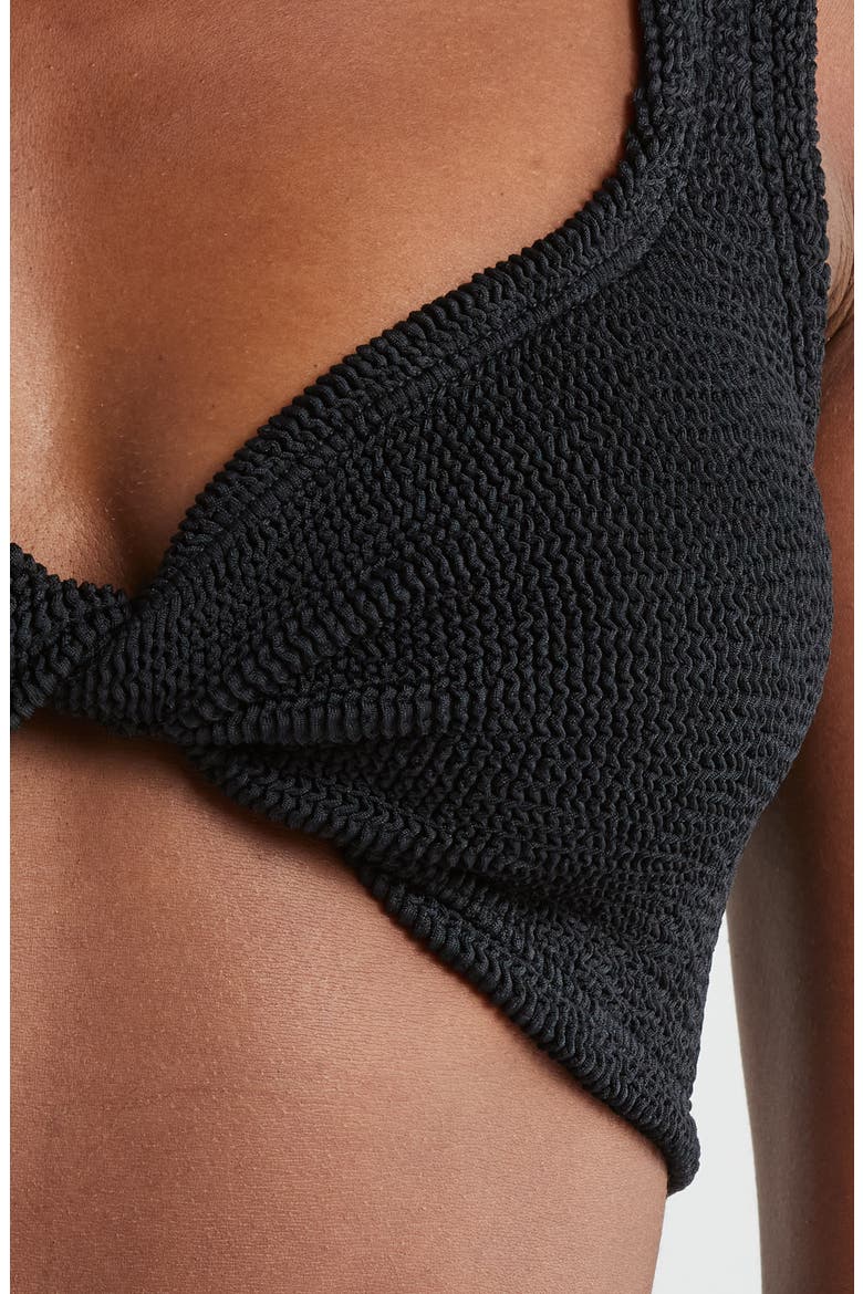 Jamie Twist Two-Piece Swimsuit, Alternate, color, BLACK