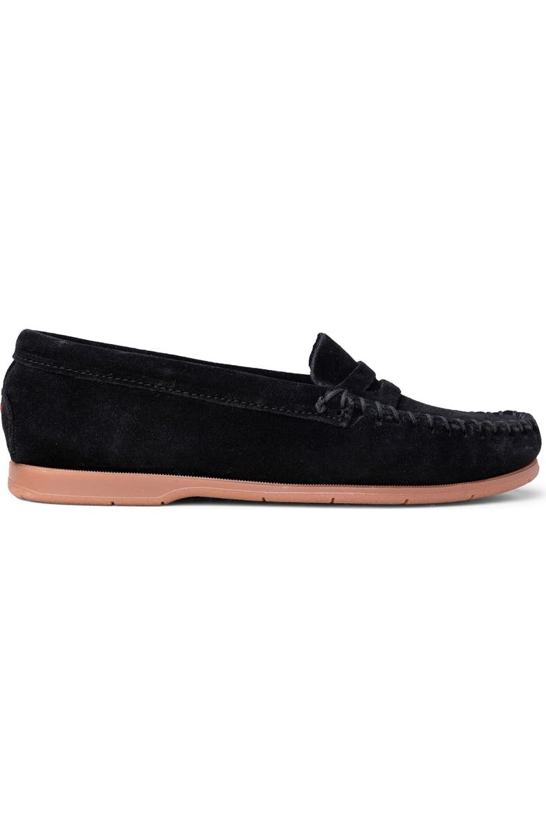Minnetonka Mellony Penny Loafer, Alternate, color, Black