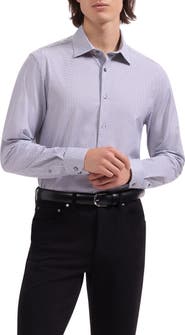Bugatchi James OoohCotton® Geo Print Button-Up Shirt