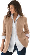 Roaman's Plus Size Relaxed Boyfriend Blazer