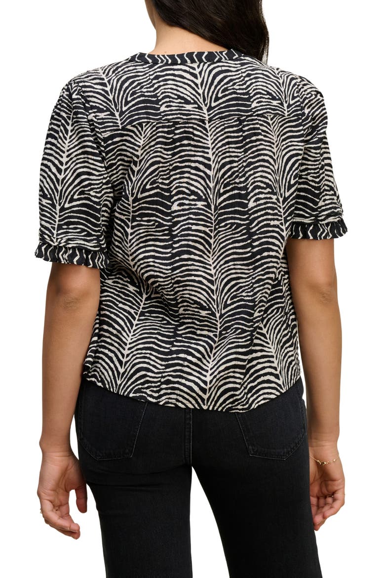Freeda Zebra Print Top, Alternate, color, BLACK