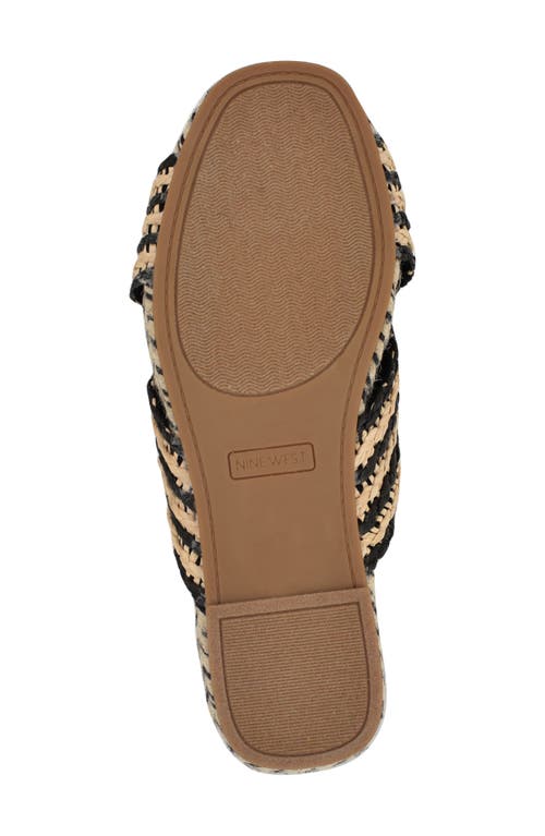 Shop Nine West Animay Slide Sandal In Black