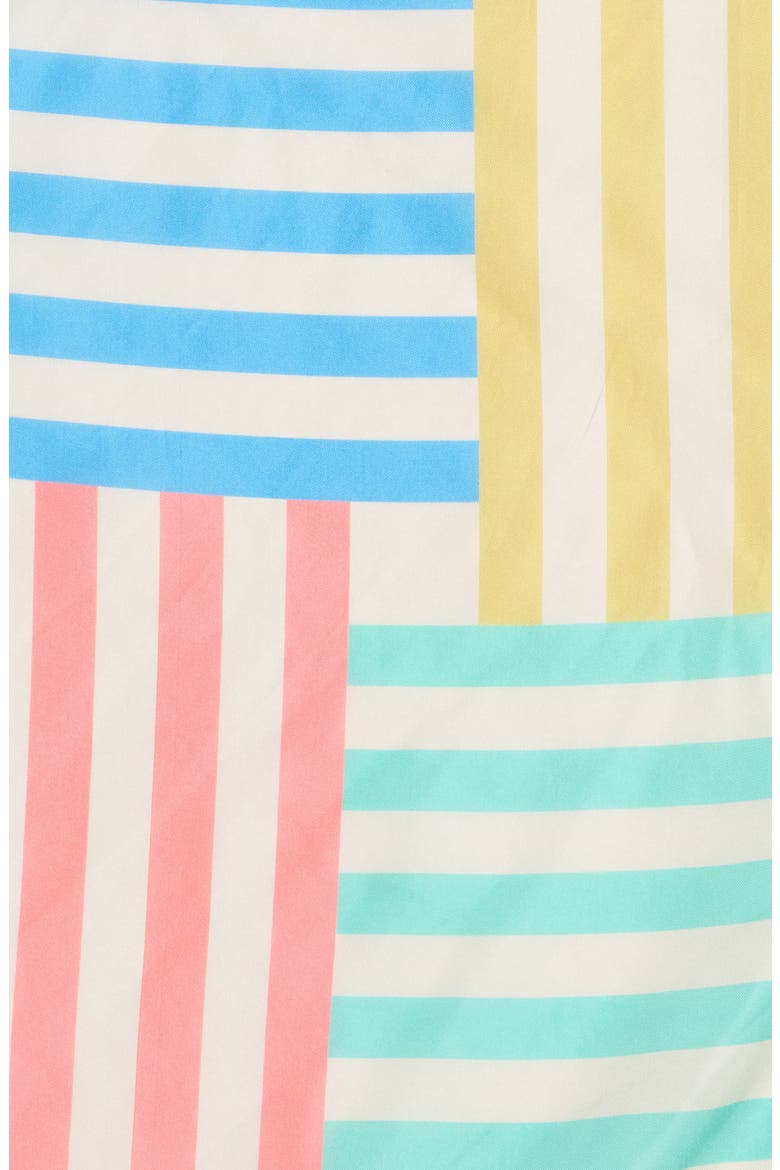 Mixed Stripe Silk Bandana Scarf, Alternate, color, RAINBOW MULTI