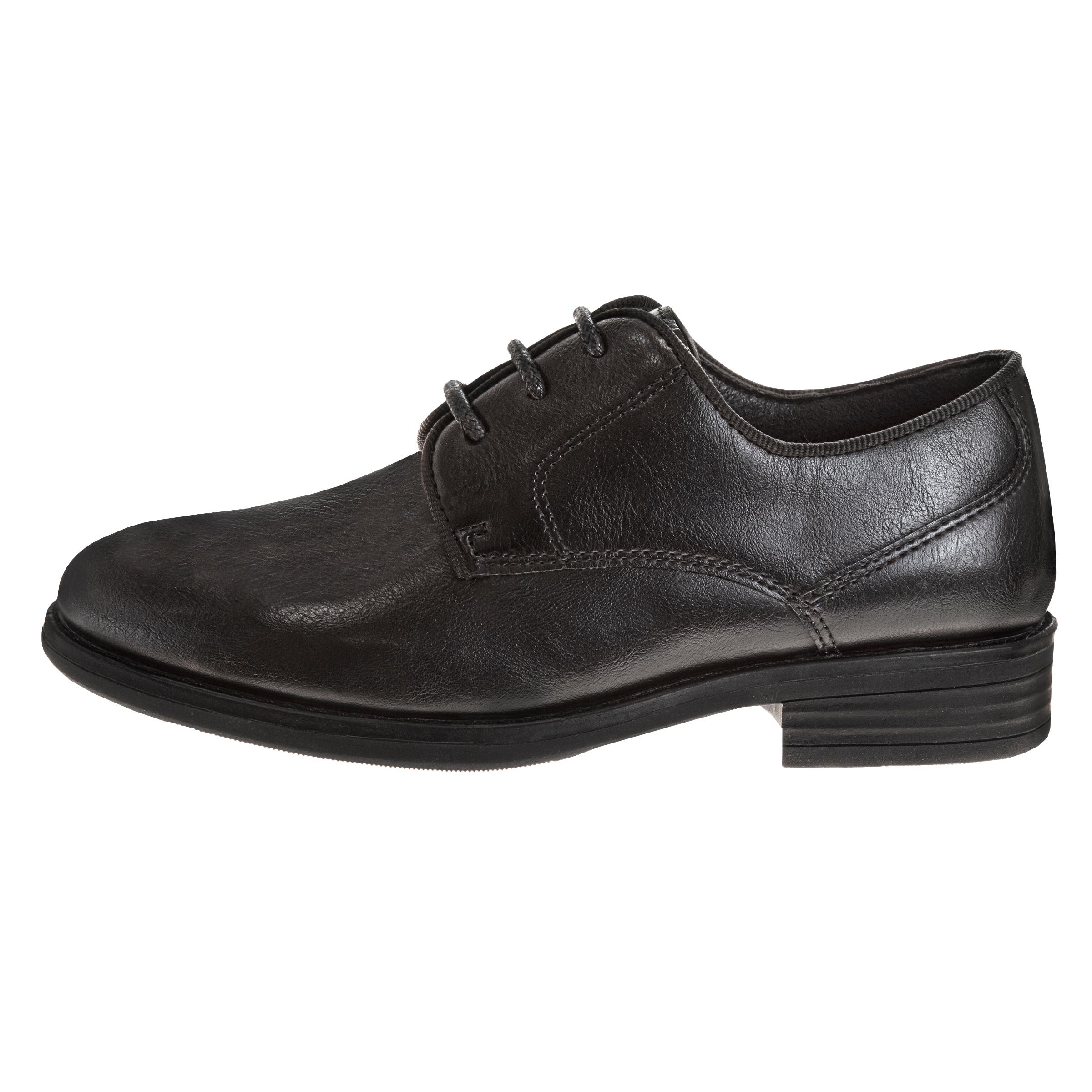 Perry Ellis Portfolio Dress Shoes Boys'  Classic Style Comfort Fit Formal Wear Stylish Elegant, Alternate, color, Black