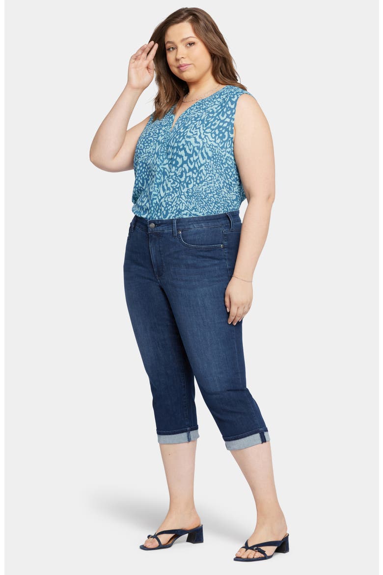 Marilyn Cuffed Capri Jeans, Alternate, color, INSPIRE