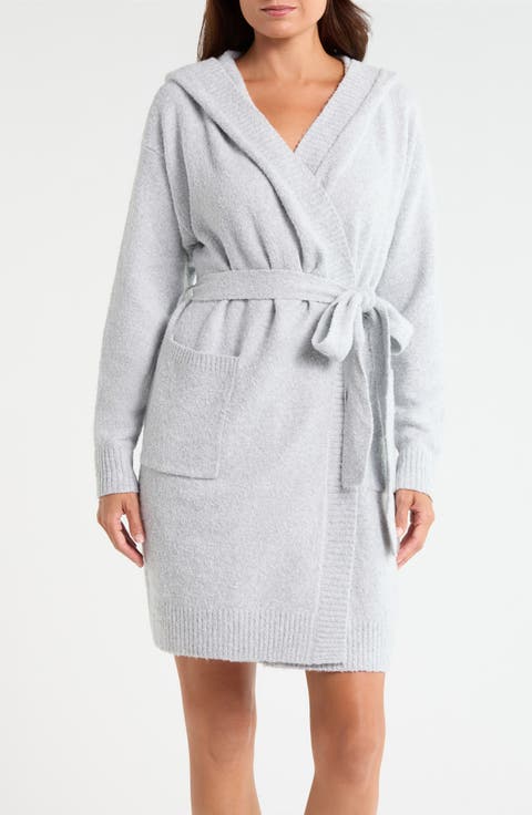 Cloud Soft Hooded Short Robe