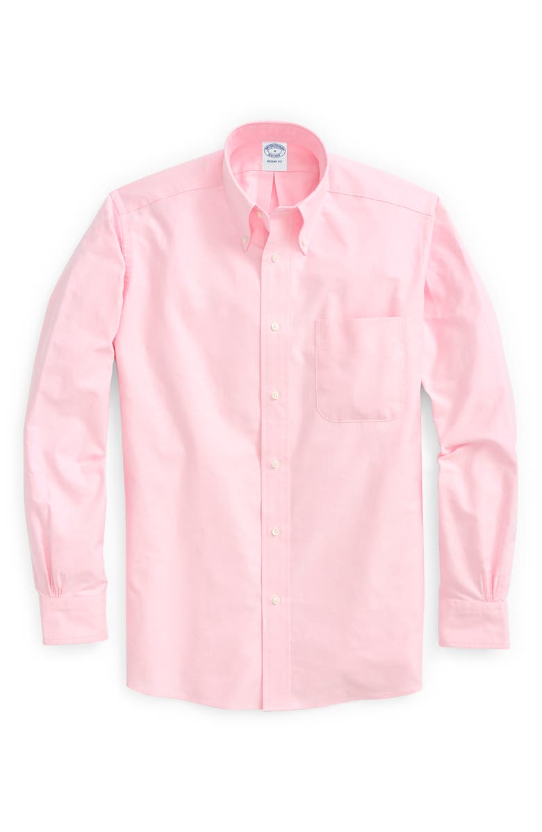 Brooks Brothers Regent Fit Oxford Cotton Button-Down Shirt, Main, color, 